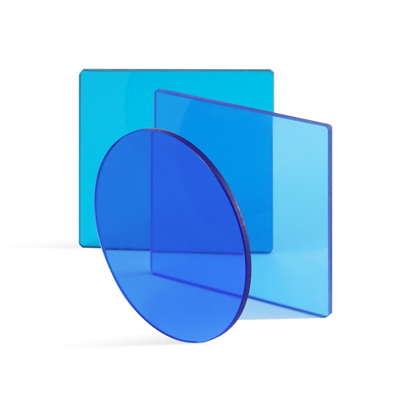 青藍(lán)色有色玻璃